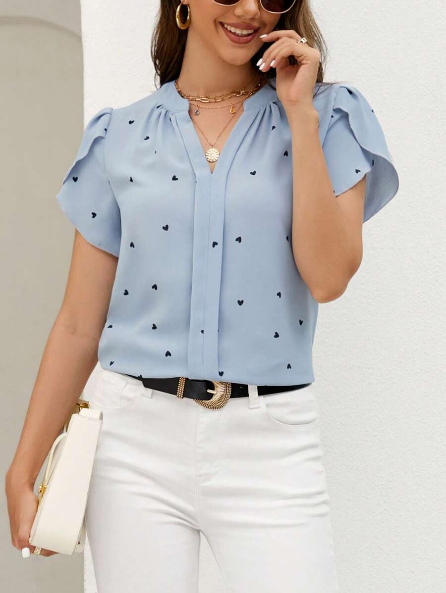 Blusa Petálas de Corações