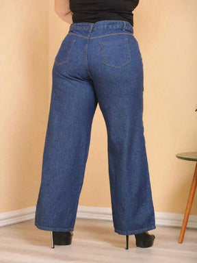 Calça Jeans Escura Cintura Alta