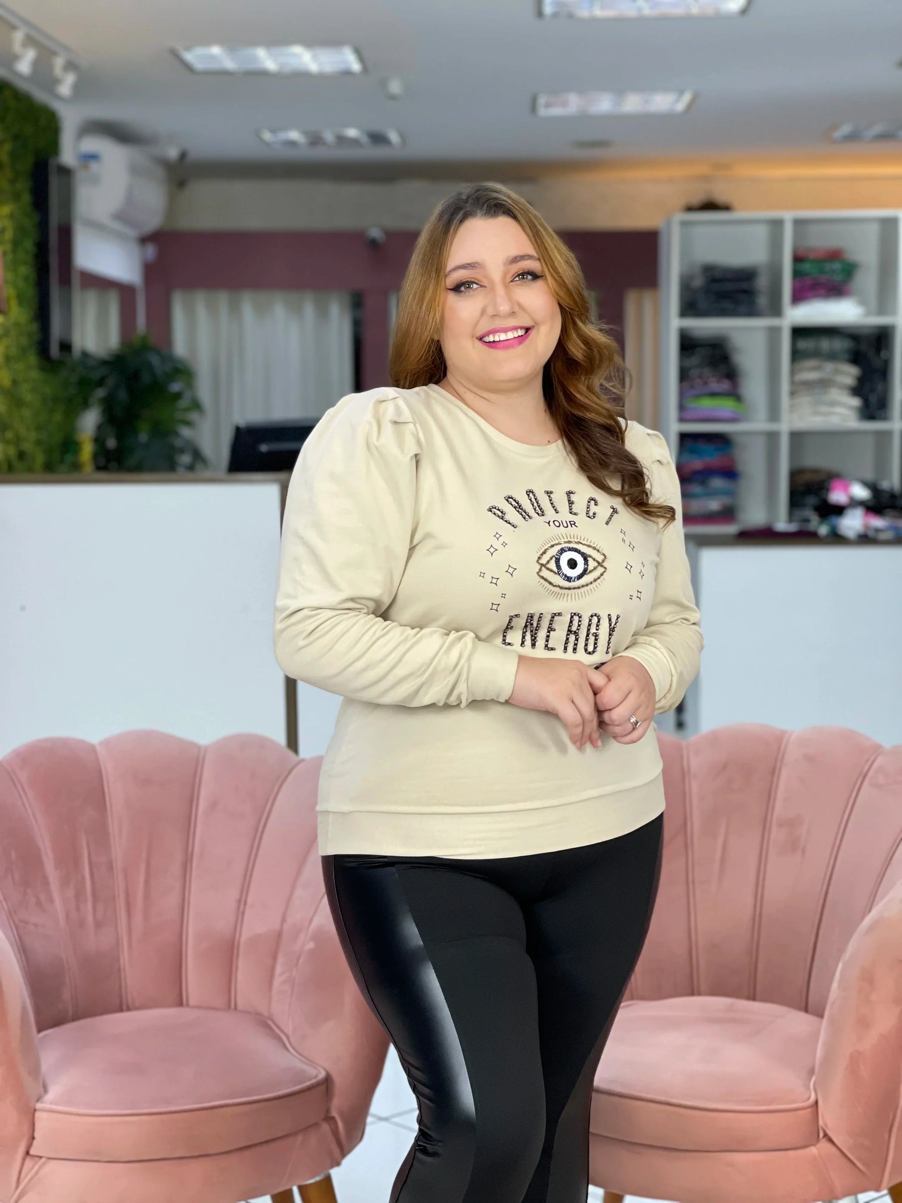 Blusa De Moletom Plus Size