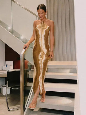 Vestido Lanzini Dourado